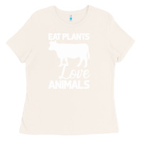 Bone Eat Plants Love Animals Ladies Tee - Bettercallsaul