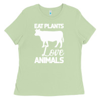 Matcha Eat Plants Love Animals Ladies Tee - Bettercallsaul