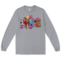 Heather Grey love with cow olivia Long Sleeve Tee - OliviaCreatesArt
