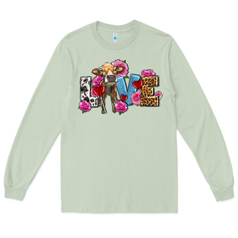 Love With Cow Olivia Long Sleeve Tee by OliviaCreatesArt | Teevron