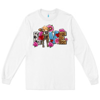 White love with cow olivia Long Sleeve Tee - OliviaCreatesArt