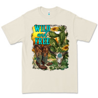 Bone wild and free cowgirl boots Premium Tee - RanaPortraitStore