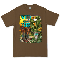 Cacao wild and free cowgirl boots Premium Tee - RanaPortraitStore
