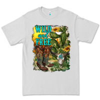 Dove Grey wild and free cowgirl boots Premium Tee - RanaPortraitStore