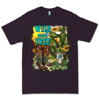 Plum wild and free cowgirl boots Premium Tee - RanaPortraitStore