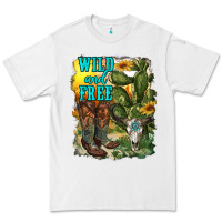 White wild and free cowgirl boots Premium Tee - RanaPortraitStore