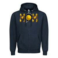 Navy mom lacrosse Zipper Hoodie - RacoonDesign