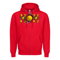 Red mom lacrosse Zipper Hoodie - RacoonDesign