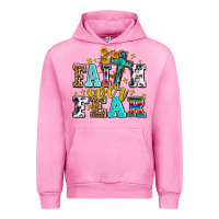 Fuchsia Pink faith over fear with cross and sunflowers Urban Hoodie - AdoDesignShop