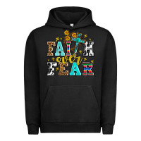 Pigment Black faith over fear with cross and sunflowers Urban Hoodie - AdoDesignShop
