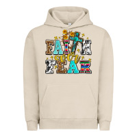 Pigment French Oak faith over fear with cross and sunflowers Urban Hoodie - AdoDesignShop
