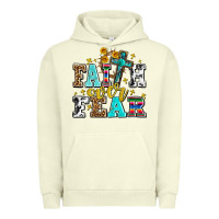 Pigment Pistachio faith over fear with cross and sunflowers Urban Hoodie - AdoDesignShop