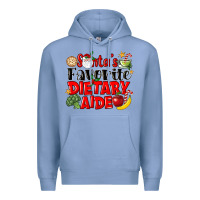 Colony Blue santas favorite dietary aide Premium Hoodie - LillyAllenDesigns