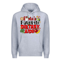 Heather Grey santas favorite dietary aide Premium Hoodie - LillyAllenDesigns