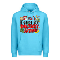 Ocean Blue santas favorite dietary aide Premium Hoodie - LillyAllenDesigns