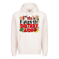 Pale Pink santas favorite dietary aide Premium Hoodie - LillyAllenDesigns