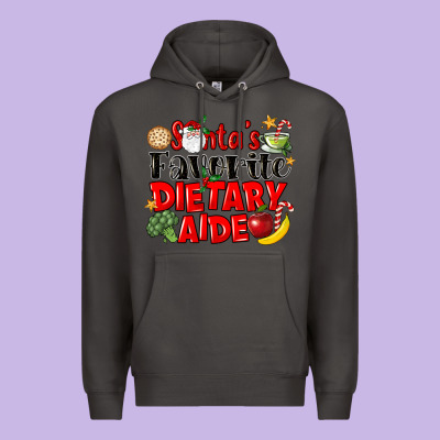 Santas Favorite Dietary Aide Premium Hoodie Designed By Lillyallendesigns