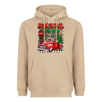 Mushroom small town christmas Heavyweight Hoodie - BarkalooDesign