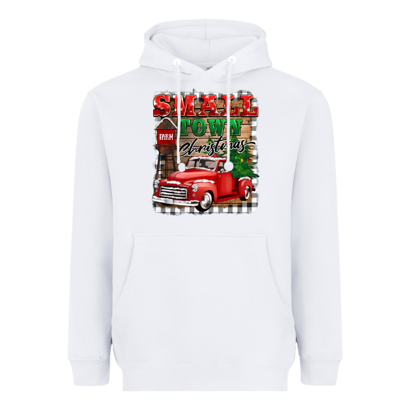 Small Town Christmas Heavyweight Hoodie by BarkalooDesign | Teevron