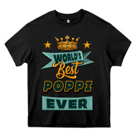 Black world's best poppi ever Heavy Core Tee - Jasminsmagicworld