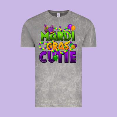 Mardi Gras Cutie Vintage Tee Designed By Cowgirlartshop