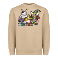 Mushroom Happy Easter Heavyweight Sweatshirt - CowhideDigitalArt