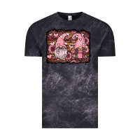 Cloud Black valentines day gnomes couple Vintage Tee - Jasminsmagicworld