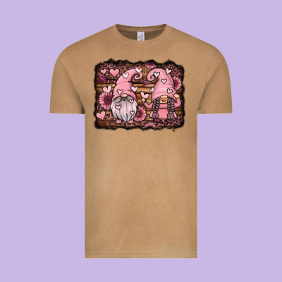Valentines Day Gnomes Couple Vintage Tee Designed By Jasminsmagicworld