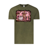 Vintage Olive valentines day gnomes couple Vintage Tee - Jasminsmagicworld