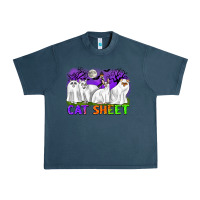 Midnight Navy cat sheet ghost cats halloween Urban Heavy Tee - CowGirlArtShop
