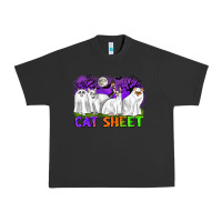 Pigment Black cat sheet ghost cats halloween Urban Heavy Tee - CowGirlArtShop