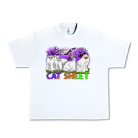 White cat sheet ghost cats halloween Urban Heavy Tee - CowGirlArtShop