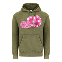 Vintage Olive halloween fall pink pumpkin Vintage Hoodie - trangStudio