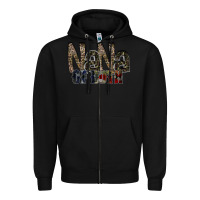 Black nana of both Zipper Hoodie - RacoonDesign