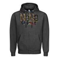 Charcoal Heather nana of both Zipper Hoodie - RacoonDesign