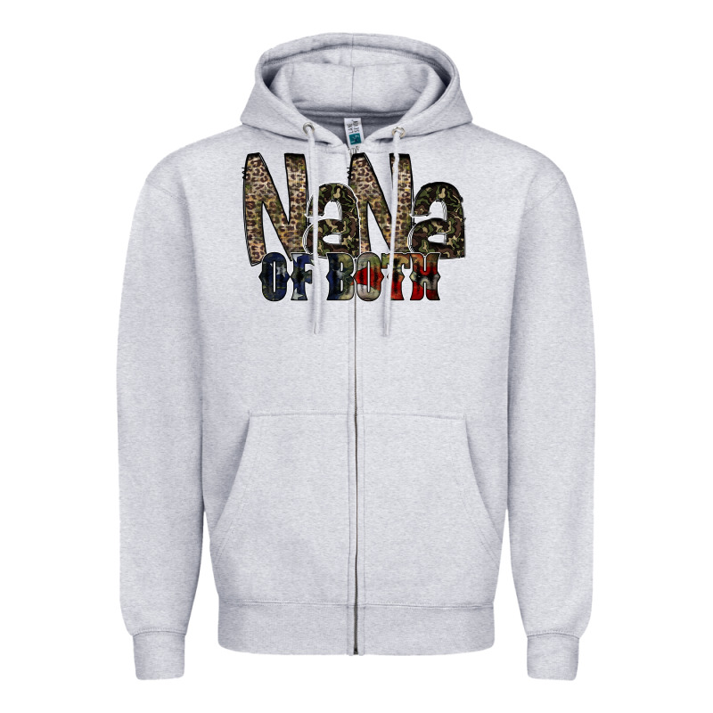 Nana Of Both Zipper Hoodie by RacoonDesign | Teevron