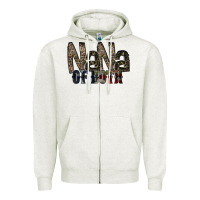Oatmeal Heather nana of both Zipper Hoodie - RacoonDesign