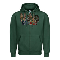 Sports Green nana of both Zipper Hoodie - RacoonDesign