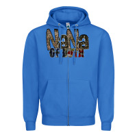 True Royal nana of both Zipper Hoodie - RacoonDesign