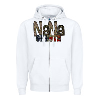 White nana of both Zipper Hoodie - RacoonDesign