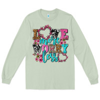 Matcha love more worry less olivia Long Sleeve Tee - OliviaCreatesArt