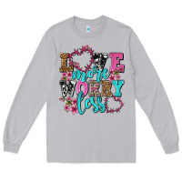 Moon Dust love more worry less olivia Long Sleeve Tee - OliviaCreatesArt