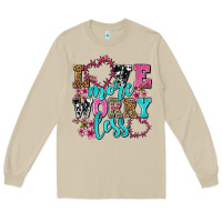 Mushroom love more worry less olivia Long Sleeve Tee - OliviaCreatesArt