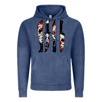 Vintage Denim knives horror movie friday halloween horror ghost Vintage Hoodie - trangStudio
