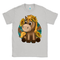 Moon Dust cute baby horse amd sunflowers Classic Tee - texasbilliewilder