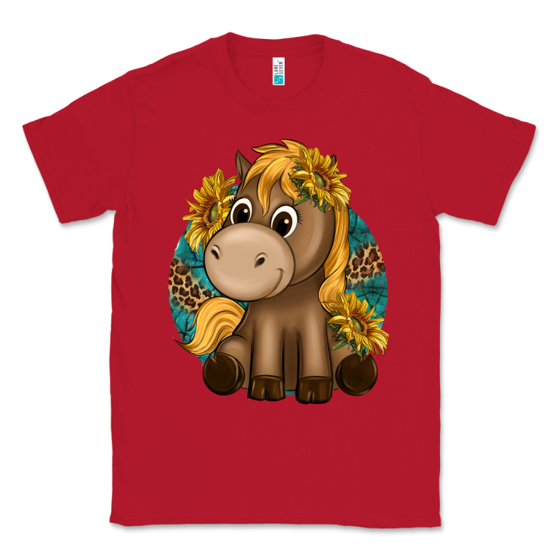 Cute Baby Horse Amd Sunflowers Classic Tee by texasbilliewilder | Teevron