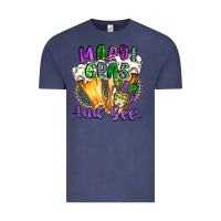 Vintage Denim mardi gras and beer Vintage Tee - CowGirlArtShop