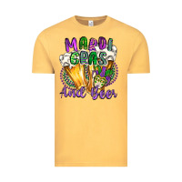 Vintage Mustard mardi gras and beer Vintage Tee - CowGirlArtShop