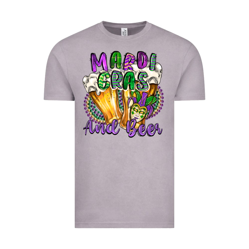 Mardi Gras And Beer Vintage Tee by CowGirlArtShop | Teevron