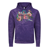 Cloud Purple Blessed Nurse Vintage Hoodie - CowGirlArtShop